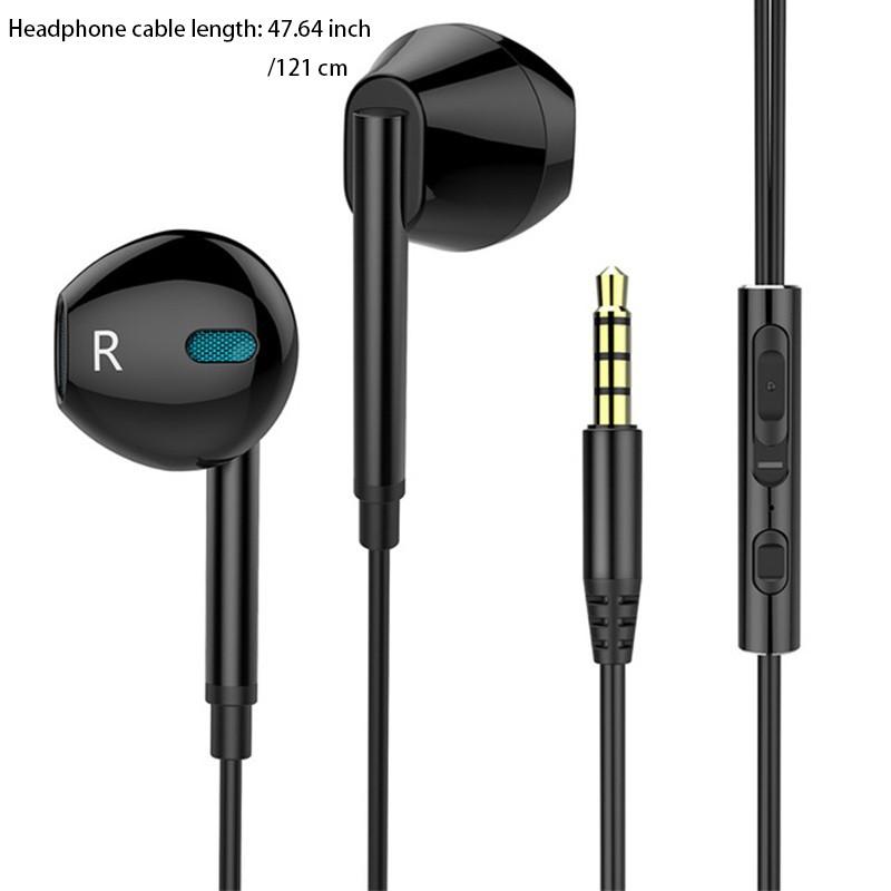 Sprise M15 Wired Earphones, 3.5mm Earbuds with Mic, 6D Surround Bass, HiFi Sound Quality, Gaming & Sports Headphones