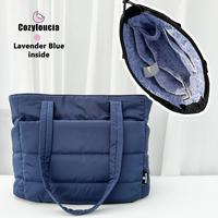 Navy Blue -Lavender Blue inside