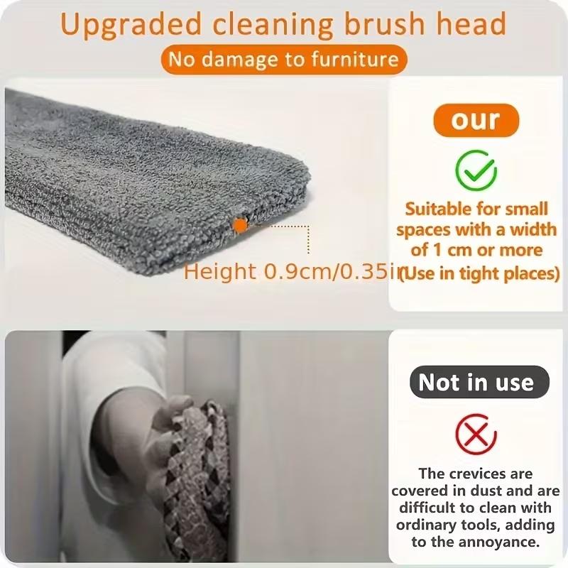 5pcs Heavy-Duty Telescopic Ceiling with Bendable Brush & Detachable - Adjustable Extension Pole (33.45” to 111.42”) for High- Floors, Wet/Dry Multi- Duster Suitable for, Ceiling Fans, Blinds, Car, Microfiber Ceiling Duster, Multisurface Dusters