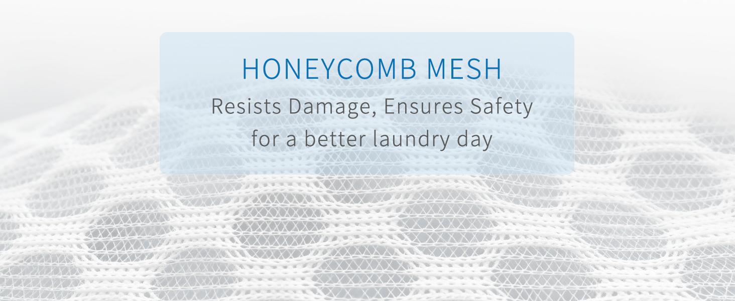 3Pcs Durable Honeycomb Mesh Laundry Bags for Delicates 12 x 16 Inches (3 Medium)