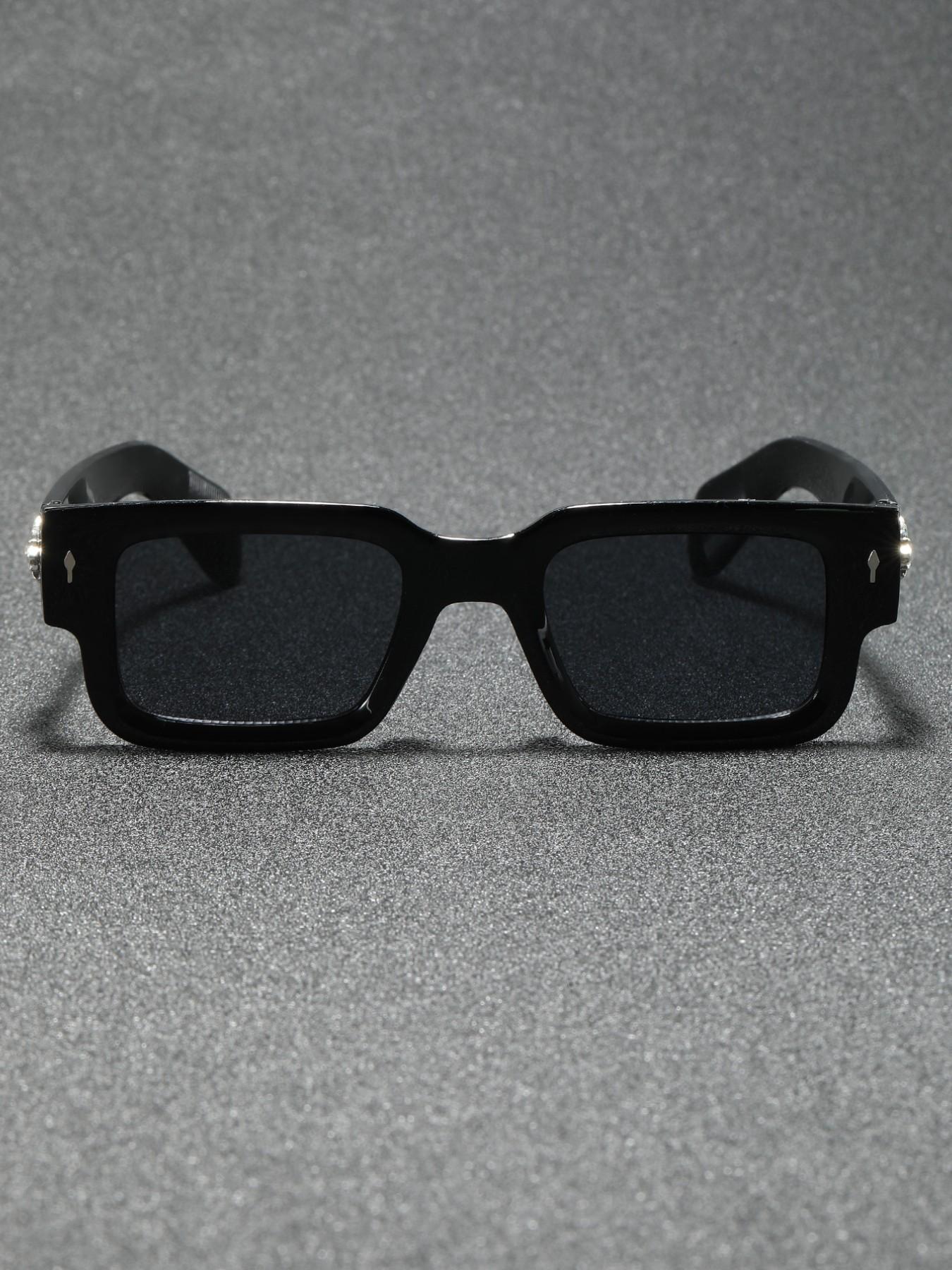 Classic Rectangular Men's Sunglasses, Perfect for Casual Activities, Vacation, Dating, Stylish Eyewear for Everyday Use