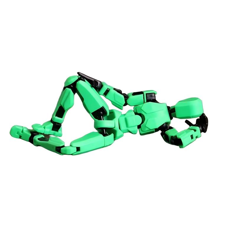 Stress Relief Toy Building Blocks Figure Assembly Model, Multi-Joint Poseable Doll, Construction Gift, Fun Educational Playset