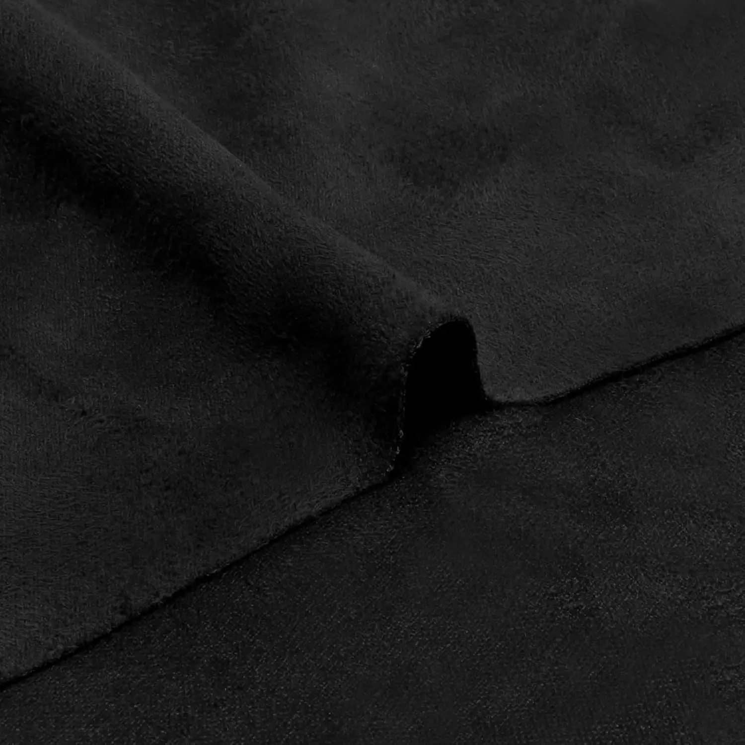 Double-Sided Black Suede Headliner Fabric Without Foam Backing, 96inchx65inch Headliner Material for Car Truck SUV RV Auto Interior