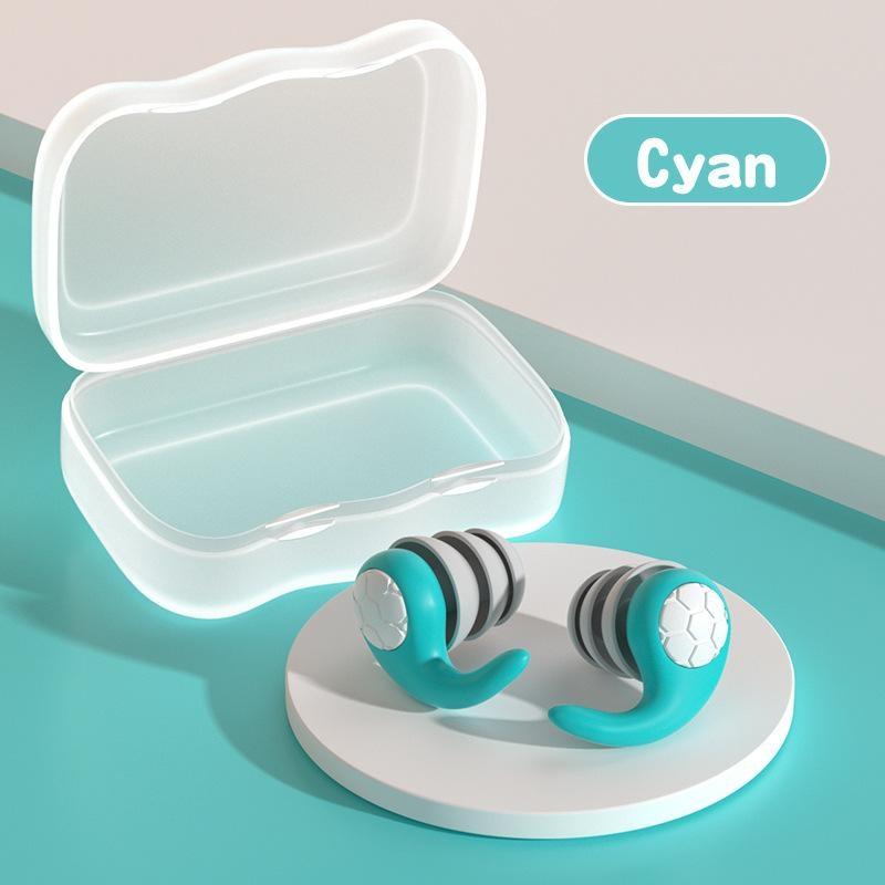 Swimming Ear Plugs, Waterproof Reusable Silicone Ear Plugs for Swimming Surfing Snorkeling and Other Water Sports, Adults and Teens over 14, Swimming Accessories, Swimming Earplug