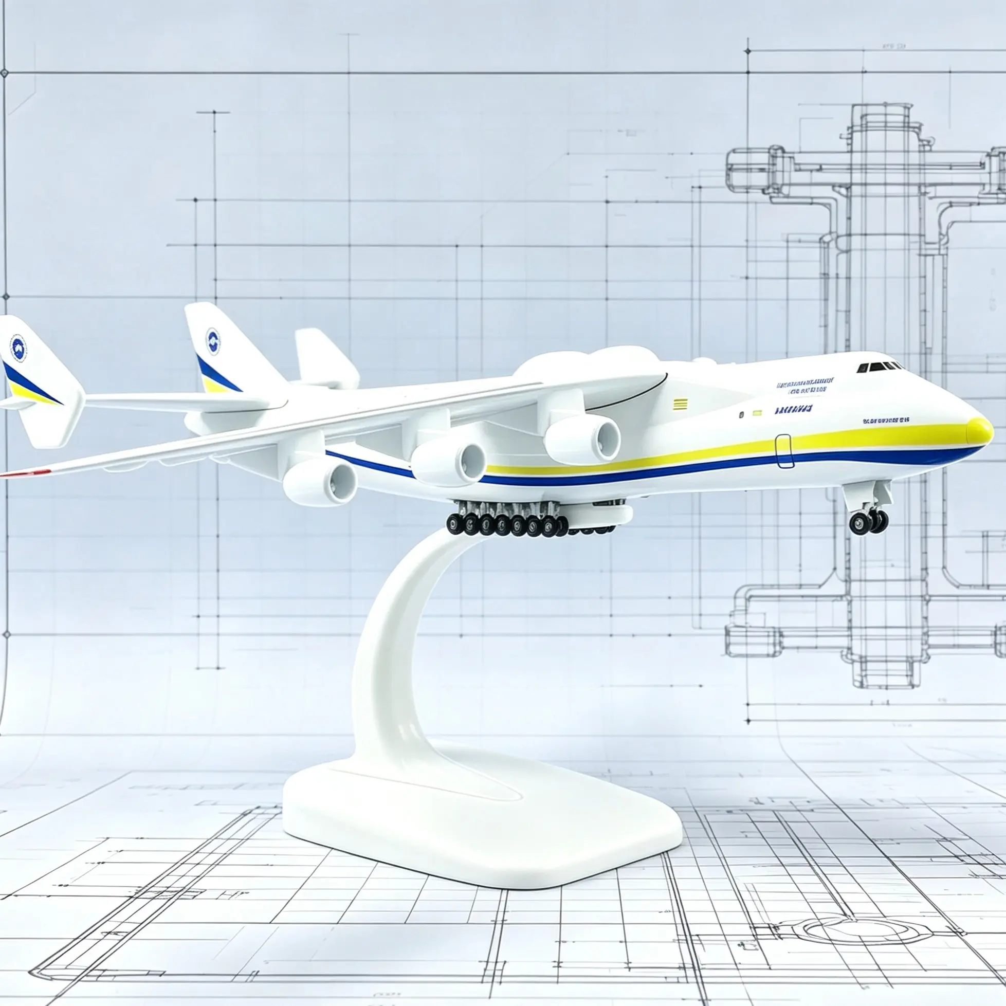 1:400 Scale An-225 Dream Transporter Transport Aircraft Prototype Aviation Model, Metal & Plastic Composite Material, Collectible Historical Value, Ideal Gift #GLOBAL PICKS