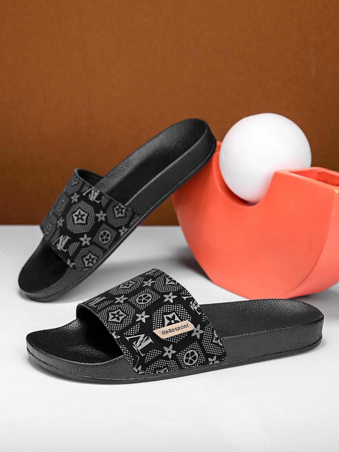 2026 Fashion Print Men's Sandals, Soft Sole Casual Flip Flops, Outdoor Beach Shoes, Comfortable Summer Footwear for Men