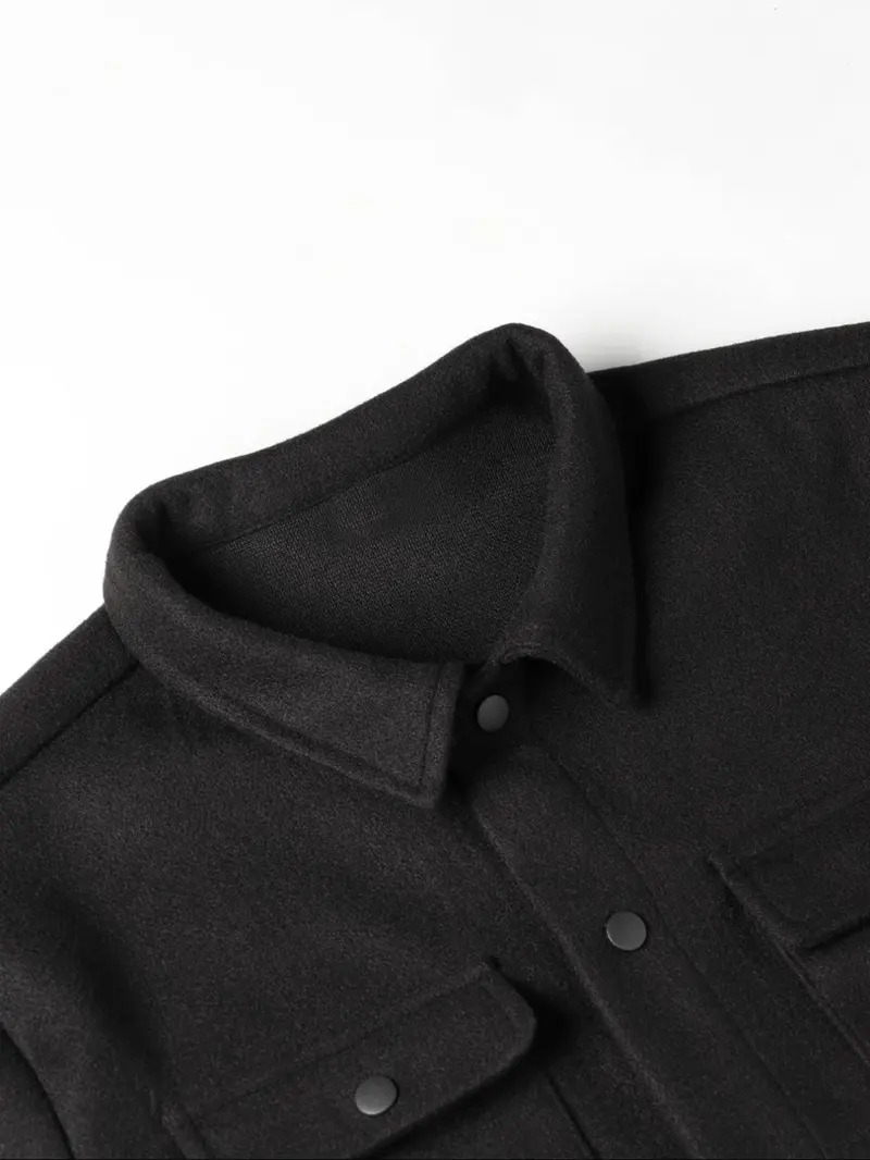 Men's collared long sleeve jacket