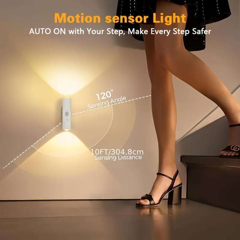 3/4 Pack Rechargeable Motion Sensor LED Night Light - RGB Gradient Ambient Lighting Magnetic Stick-On Wall Lamp, Smart Auto-On USB Convenient Charging Lights Long-Lasting Battery Lamps for Bedroom Stairs Hallway Entryway Kitchen, Home Decor Gift 3/4 Pack Rechargeable Motion Sensor LED Night Light - RGB Gradient Ambient Lighting Magnetic Stick-On Wall Lamp, Smart Auto-On USB Convenient Charging Lights Long-Lasting Battery Lamps for Bedroom Stairs Hallway Entryway Kitchen, Home Decor Gift