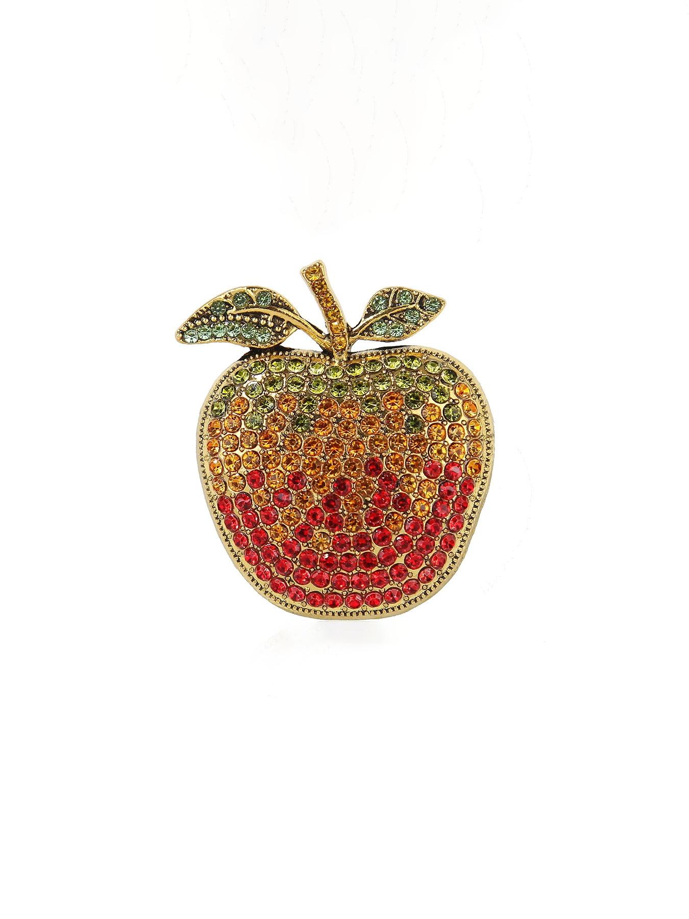 Cute Apple Brooch Unisex Clothing Accessory, Fun and Unique Design, Perfect for All Occasions, Stylish Pin for Men and Women