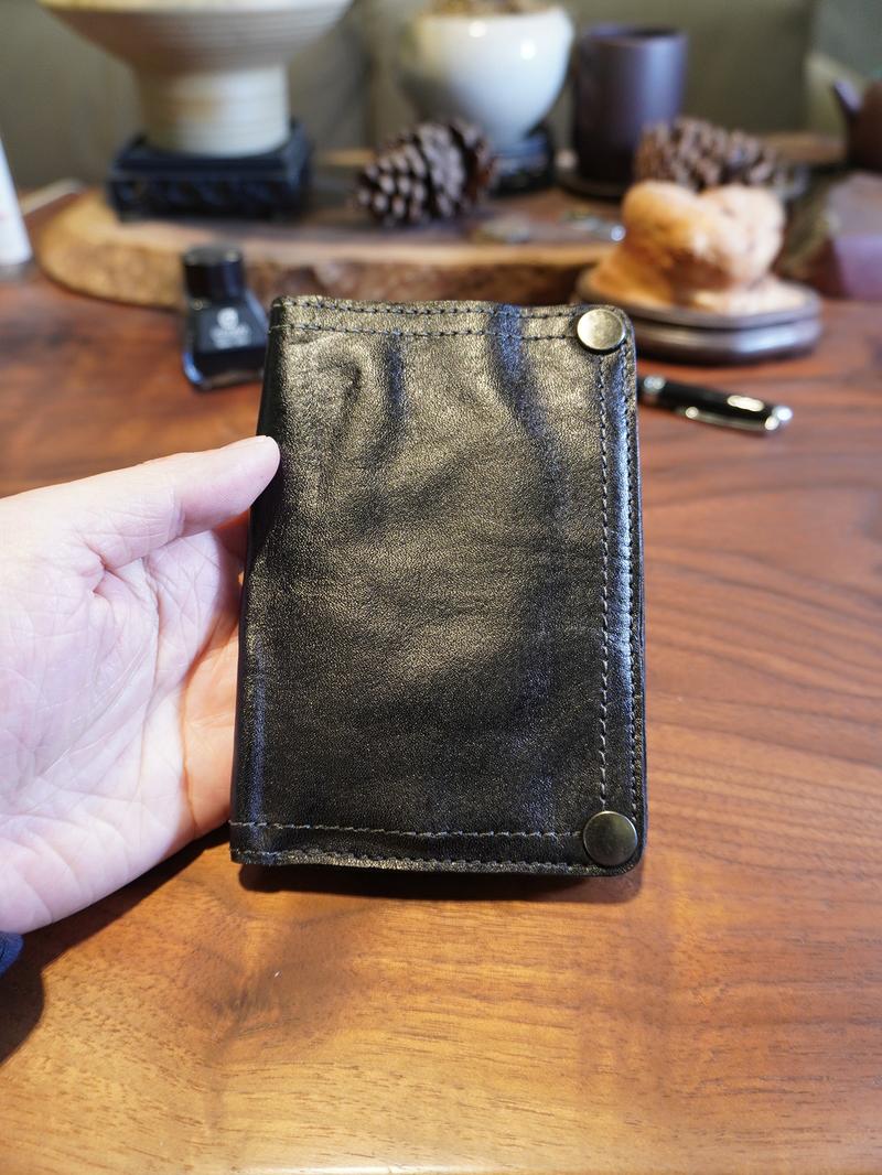 Large Capacity Leather Wallet - Handmade Vegetable Tanned | Metal Zipper, Multi Card Slots for Cash/Cards/Change