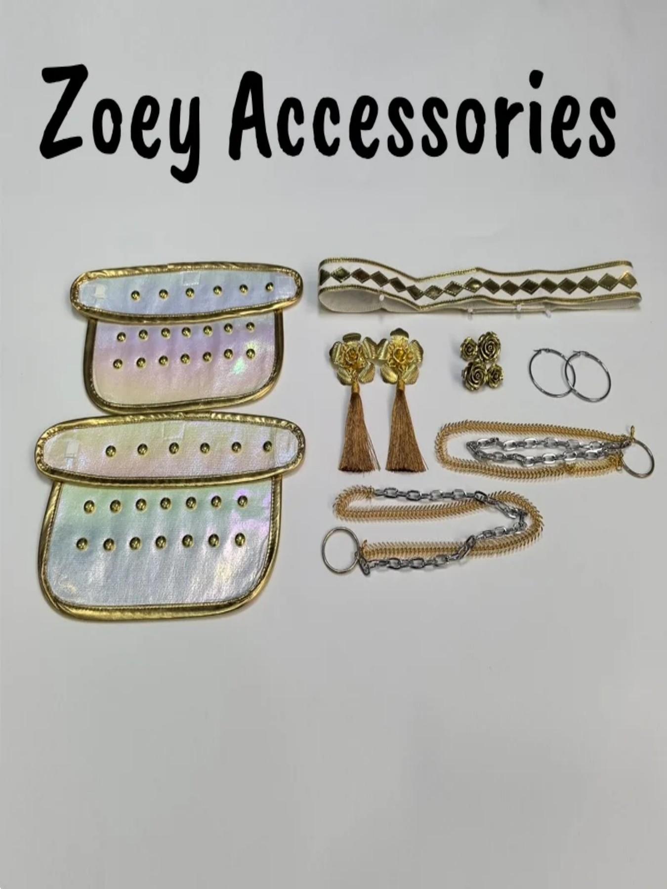 Kpop Demon Hunter Zoey Cosplay Costume Wig Huntrix Zoey White Suit Korean Wave Superstar Idol Performance Set Halloween Carnival