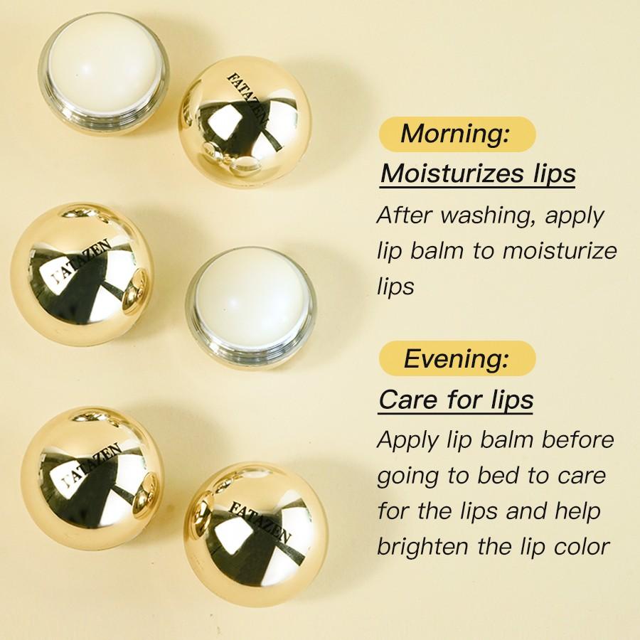 Repair Lip Balm Ball, moisturizing and hydrating, fades lip lines, post-sun care, bright and glossy, suitable for portable outdoor care.