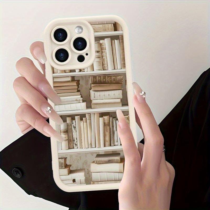 Neat Bookshelf Design Shockproof Phone Case for iPhone 17 E Air Pro ProMax iPhone16 15 14 Plus 13 12 Mini 11 X XS XR – Stylish and Creative Gift Idea for Couples or Friends, Comfortable Touch, High-Quality Protection