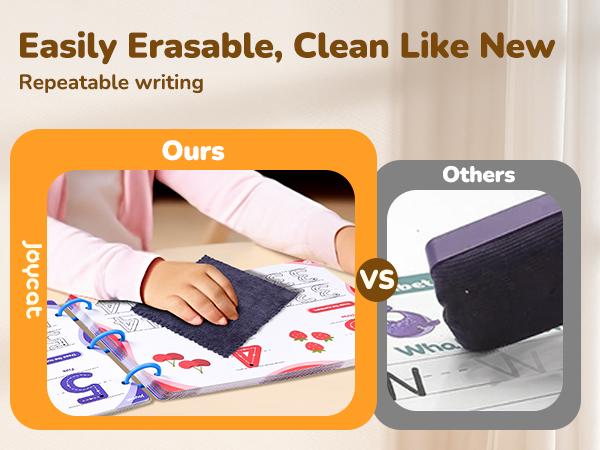 JoyCat Preschool Handwriting Practice Toys, Math Workbooks, Seek & Find Game, Reusable Math Montessori Toys, Letters and Numbers Tracing Workbooks, Learning Activities