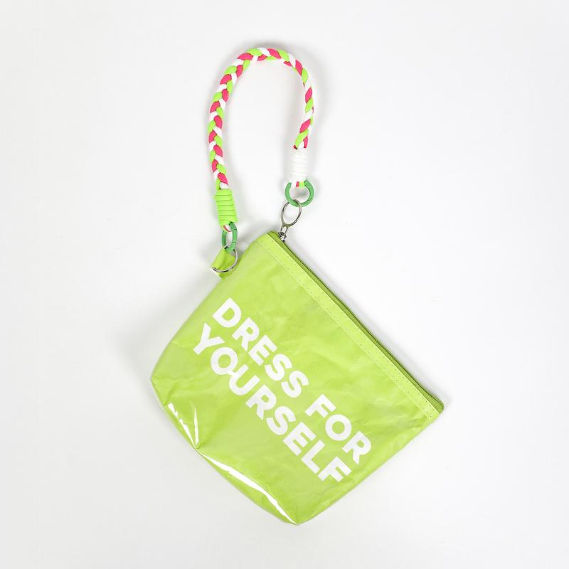 Blooming Jelly Waterproof DuPont paper Pouch Purse Women Bag Matching Wristlet