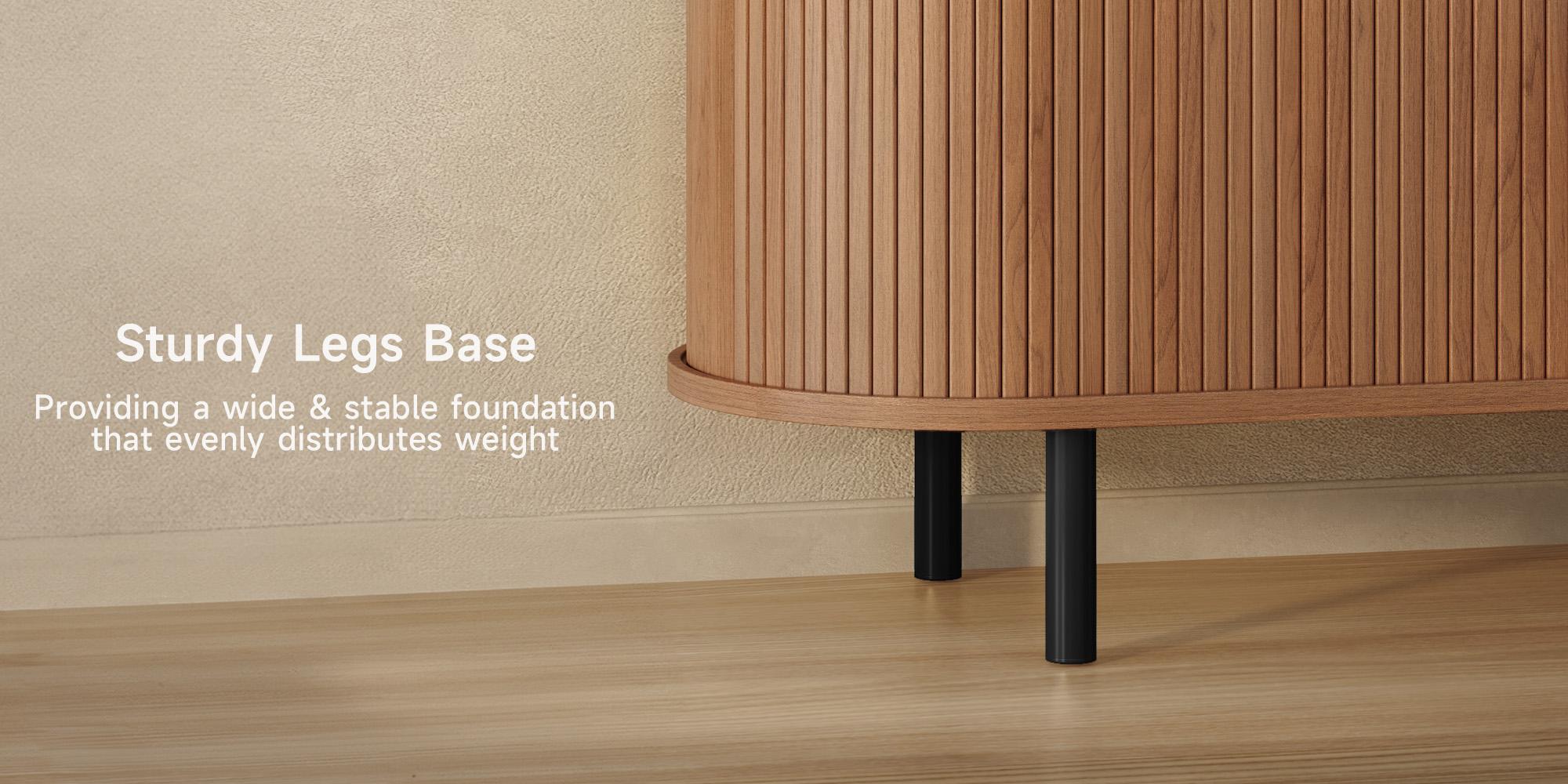 【SPRING GLOW UP】onbrill Fluted Collection - TV Stand & Coffee Table & Buffet Cabinet for Livingroom; Bedroom Furniture,Christmas Gift