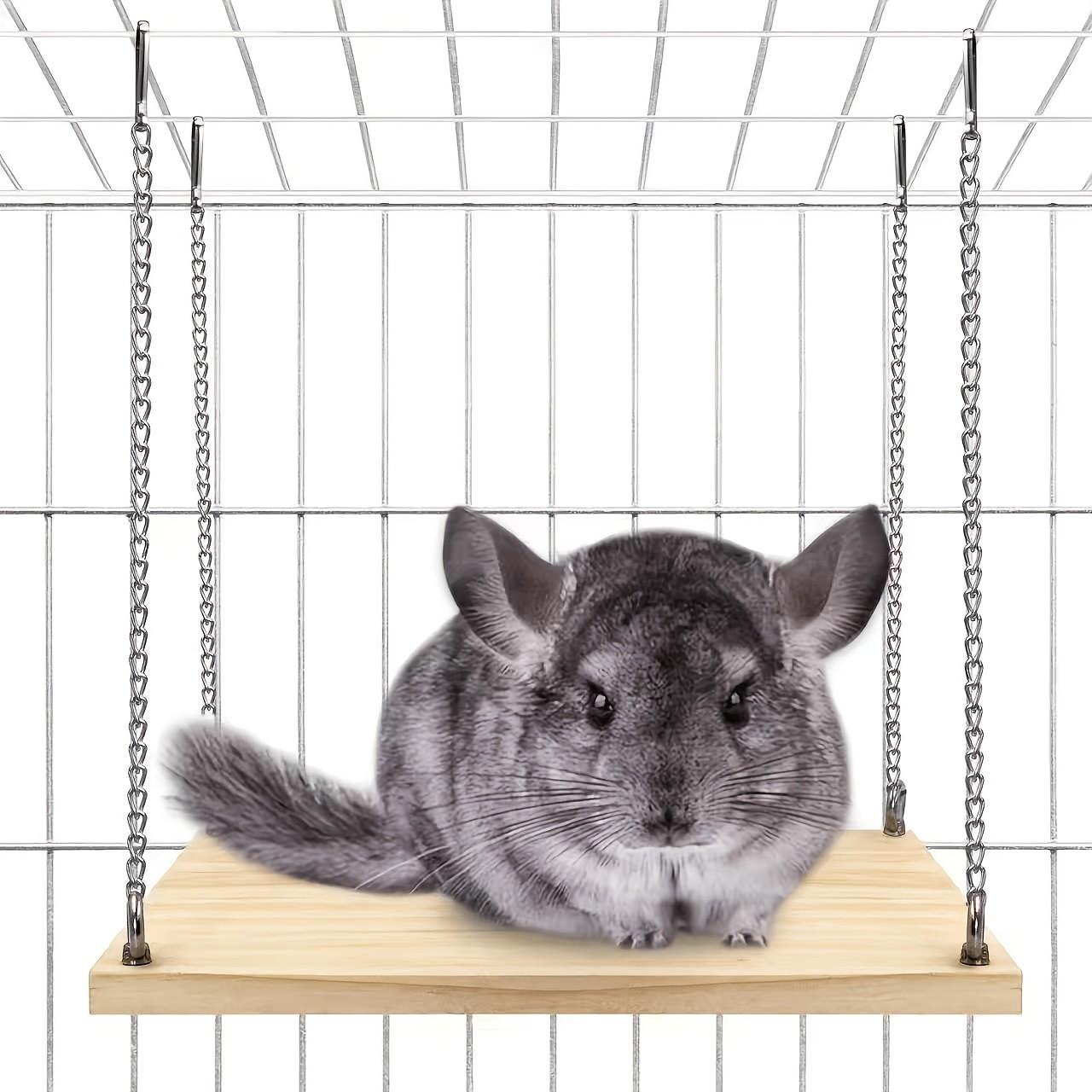 Hamster Mini Wooden House Swing, Durable Material, Hamster Cage Decor, Ideal for Hamsters, Chinchillas, Golden Bears, Home Decoration