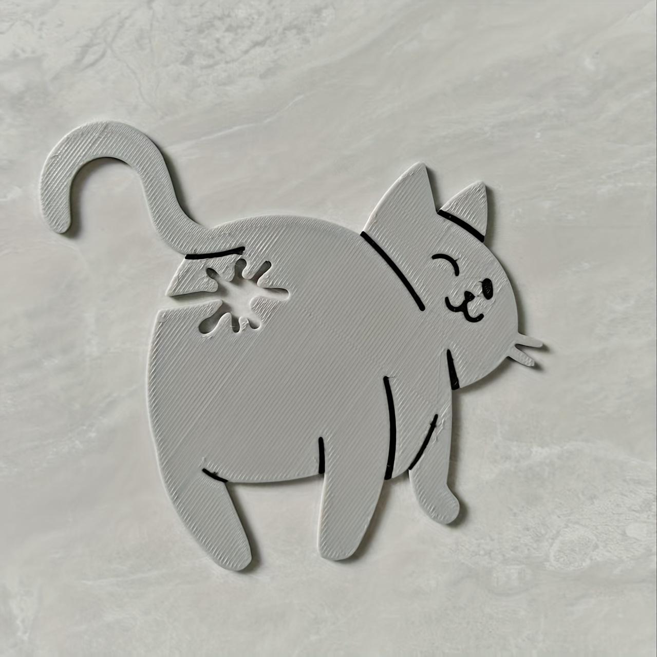 [Cat Bread Clip] Cat Butt Bread Clip - 3D Printed Humorous Kitchen Gadget - Plastic Bag Holder for Bread & Snacks - Cute Animal Pantry Storage Accessory - Quirky Home Decor Gift - Playful Design - Lightweight Accessory - Pet Lovers