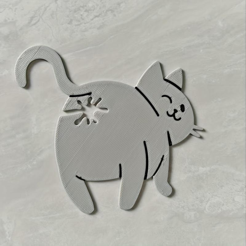 [Cat Bread Clip] Cat Butt Bread Clip - 3D Printed Humorous Kitchen Gadget - Plastic Bag Holder for Bread & Snacks - Cute Animal Pantry Storage Accessory - Quirky Home Decor Gift - Playful Design - Lightweight Accessory - Pet Lovers