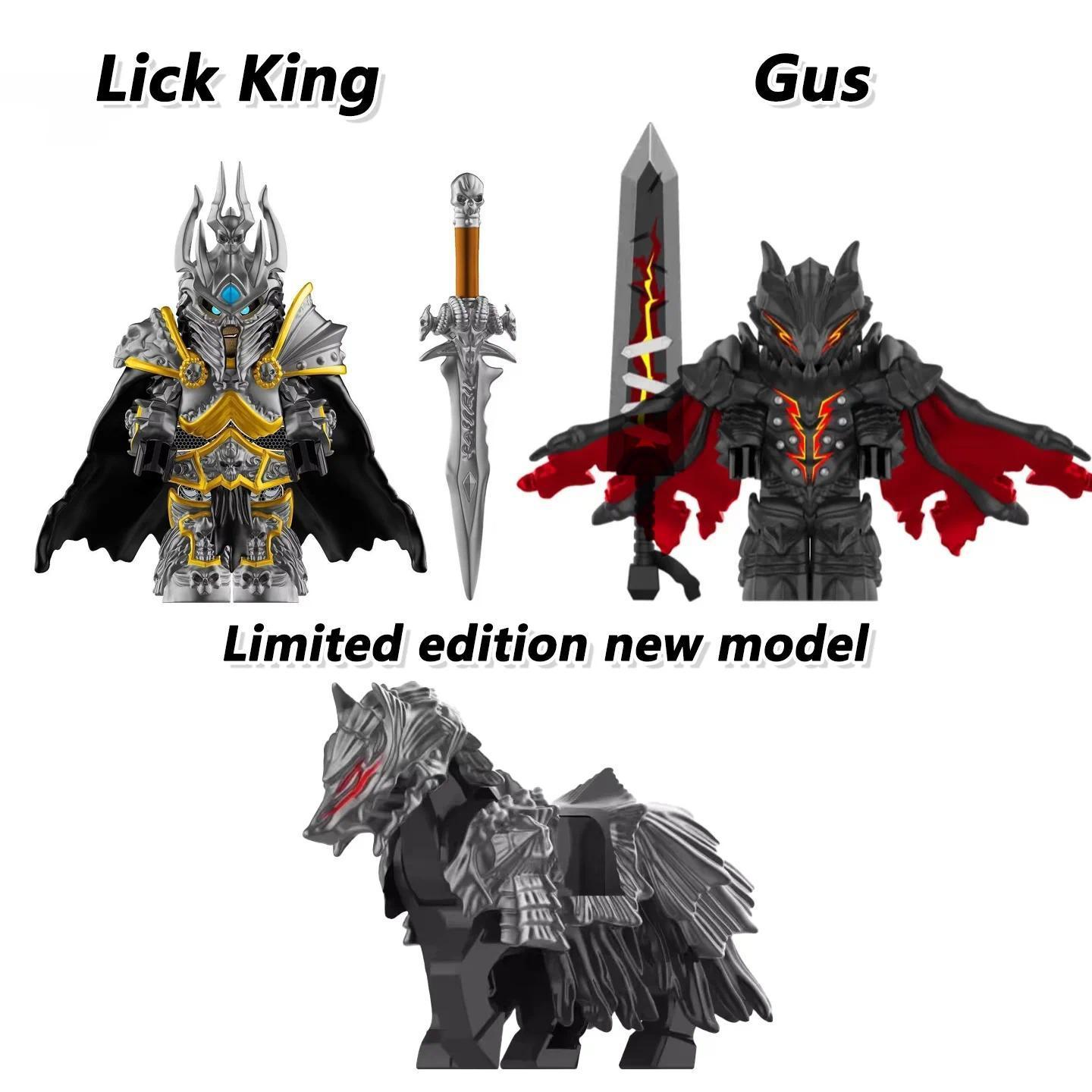 World Of Warcraft Wow Building Blocks Lich King Mini Action Figure Toys Berserk Guts Gus Building Block Figure Holiday gift