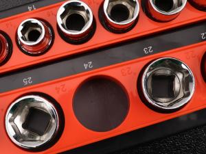 Holder Organizer Set - 1/2, 1/4, 3/8 Inch Drive Holder, Tool Box Tray for Wrench, Screwdriver, Mechanic, Toolbox Accessory