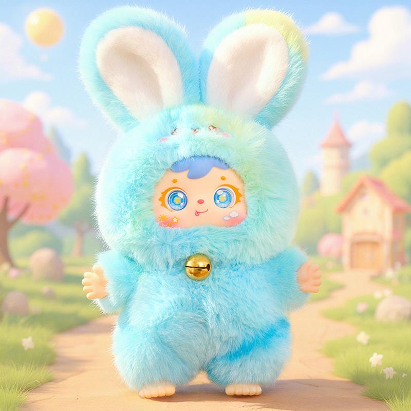Bunny Plush Blind Box, 1pc Plush Figure Toy, 1 of 7 Possible Styles, Loveliness Never Ends Series Keychain & Bag Charm Gift