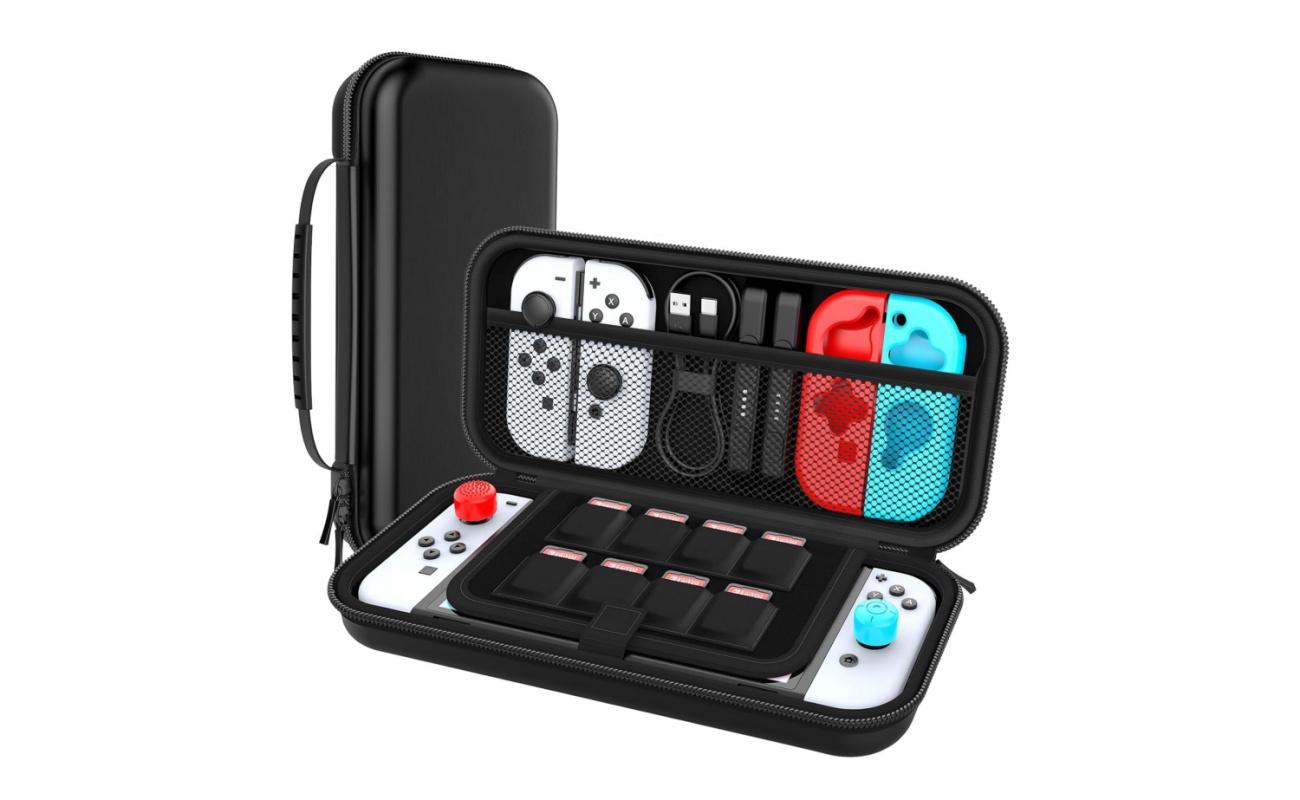 Switch Pro Controller, Compatible with Nintendo Switch/OLED/Lite Console, Wireless Controller with Screenshot/Dual Vibration/Wake-up/Motion Control/1300mAH Battery, Gaming Controller Accessories with Charger/Screen Protector/Protective Case/Carry Bag Switch Pro Controller, Compatible with Nintendo Switch/OLED/Lite Console, Wireless Controller with Screenshot/Dual Vibration/Wake-up/Motion Control/1300mAH Battery, Gaming Controller Accessories with Charger/Screen Protector/Protective Case/Carry Bag