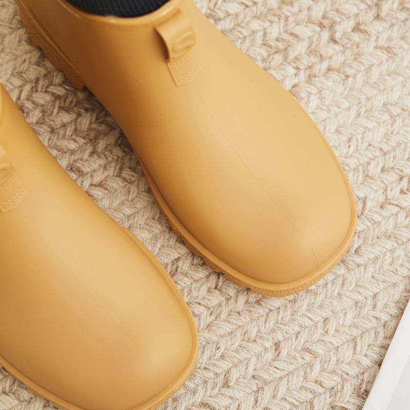 Unisex Warm Rain Boots, High Elastic Non-Slip Sole, Comfortable Slip-On Shoes for Outdoor Daily Use, Waterproof Outdoor Footwear