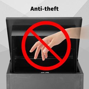 Linor Package Delivery Box for Outside, 17.3''L*13.8''W*22.1''H, Large Galvanized Steel Delivery Box for Packages, Anti-Theft Wall Mounted Mailbox, Lockable Drop Delivery Box for Porch, Curbside Organiser Racks Linor Package Delivery Box for Outside, 17.3''L*13.8''W*22.1''H, Large Galvanized Steel Delivery Box for Packages, Anti-Theft Wall Mounted Mailbox, Lockable Drop Delivery Box for Porch, Curbside Organiser Racks