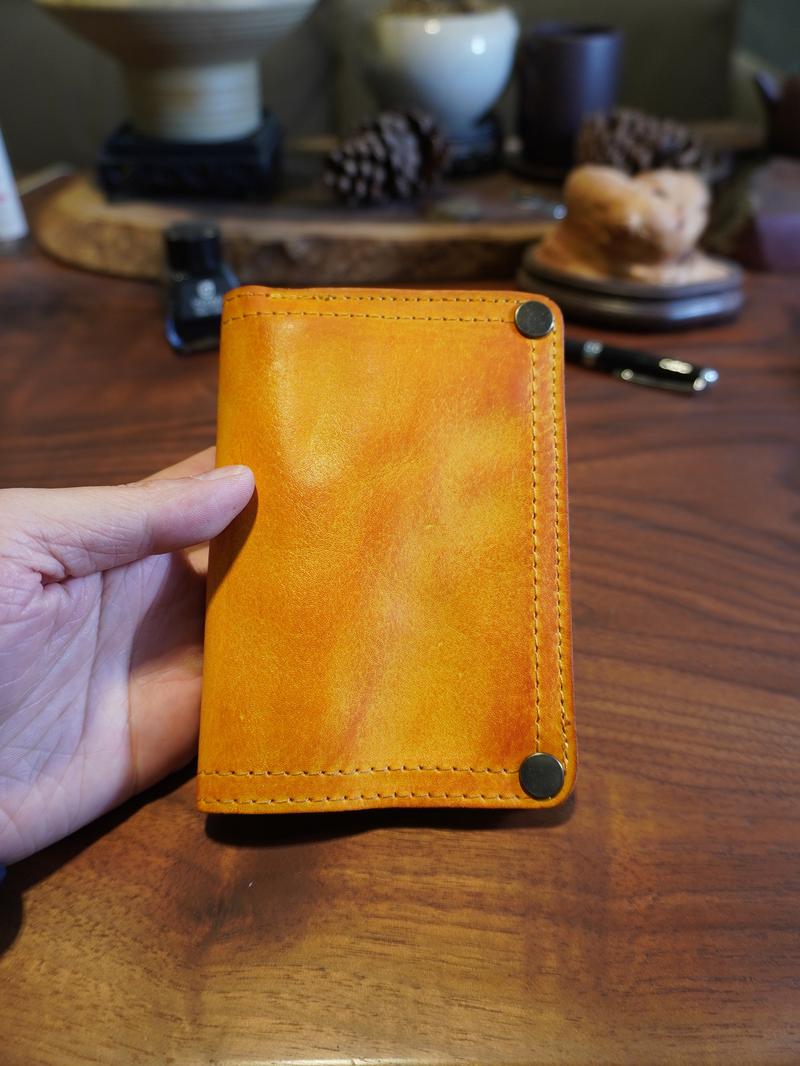 Large Capacity Leather Wallet - Handmade Vegetable Tanned | Metal Zipper, Multi Card Slots for Cash/Cards/Change