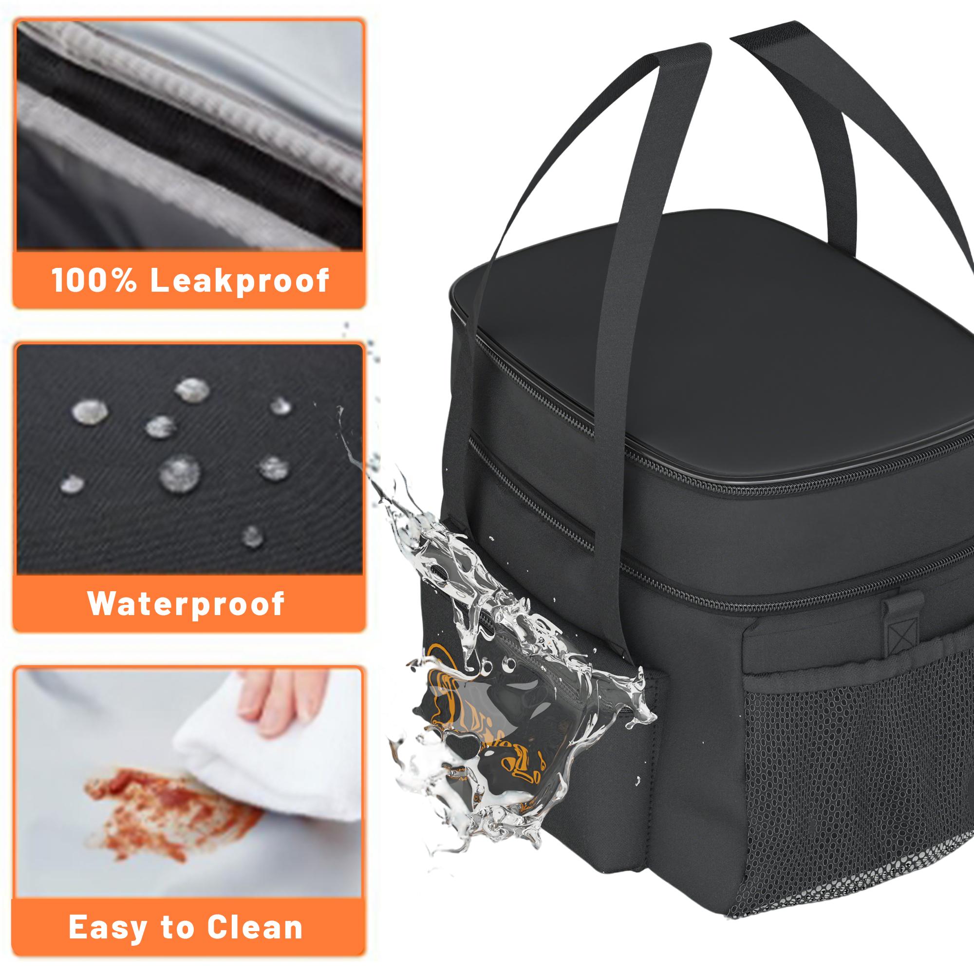 Nifogo 15/11L Large Capacity Insulated Lunch Box Bag Reusable Stain & Tear-Resistant Eco-Friendly for Fresh Meals Ideal for Work School Camping Men Women