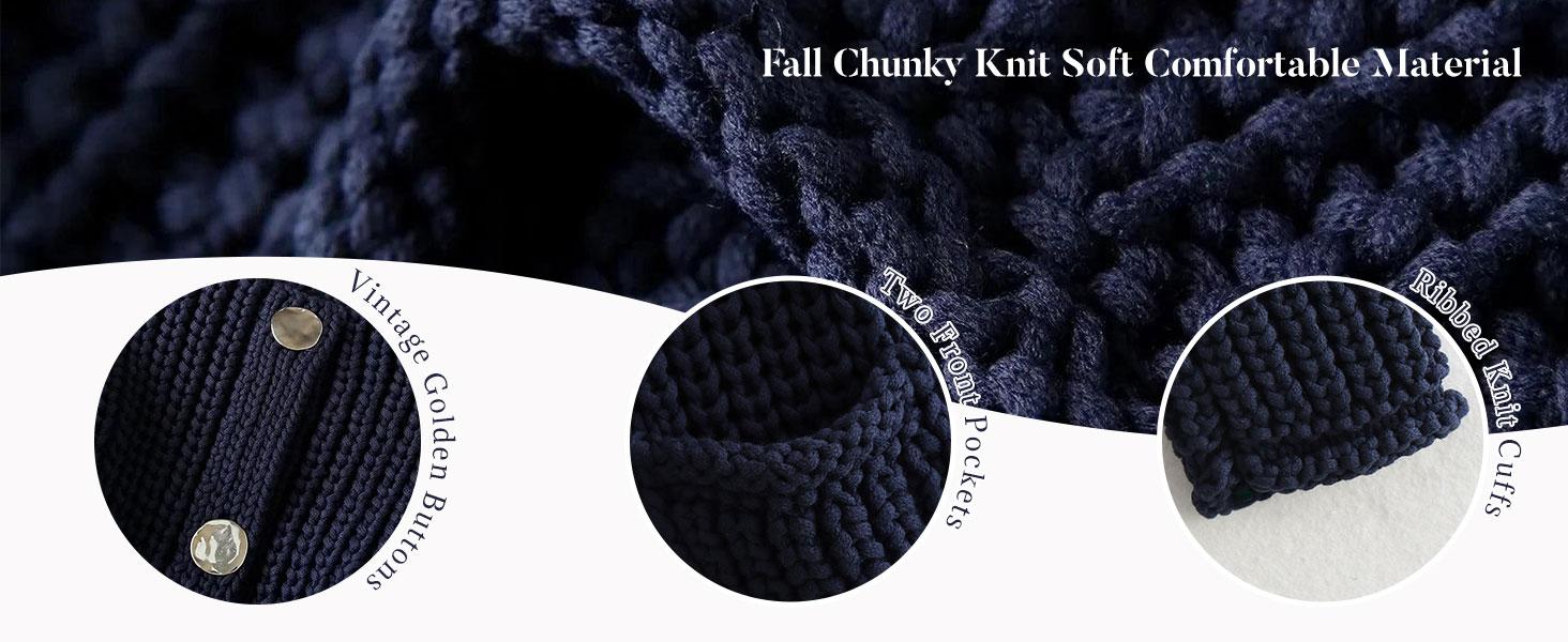 Tanming Women's Cropped Cardigan Sweater Long Sleeves Button Down Chunky Knitted Coat