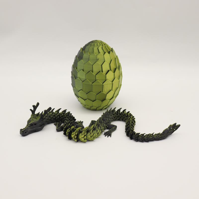 2pcs 3D Printed Dragon Egg Shaped Decorative Eggs, Collectible Figurines, Home Decoration Gift, Party Supplies, Perfect Christmas & New Year Present