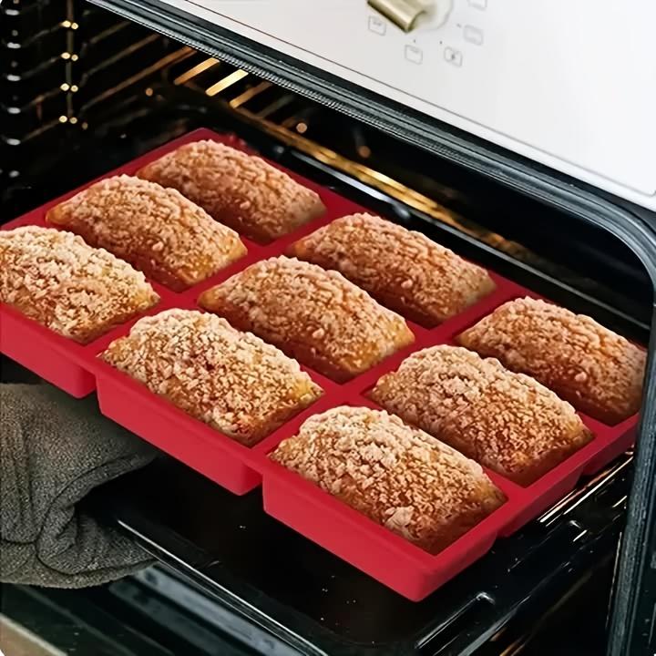 1PC Rectangular silicone baking mold, creative cold soap mold, silicone cake bread mold, Muffin Maker