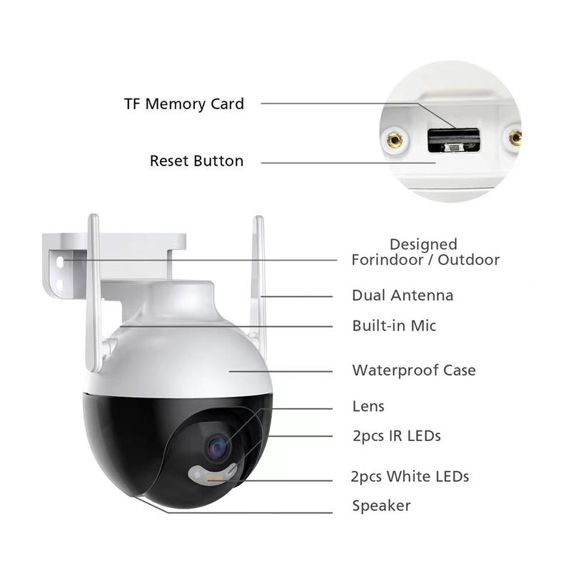 5G Outdoor Camera , 2.4G Smart 360 PTZ WiFi Cameras for Home Security Outside, Home Security Cameras with AI Detection, Color Night Vision, 24/7 Recording, Audio Pick-up, Waterproof, 1080P Ultra Clear Pixel Network Monitoring Camera 5G Outdoor Camera , 2.4G Smart 360 PTZ WiFi Cameras for Home Security Outside, Home Security Cameras with AI Detection, Color Night Vision, 24/7 Recording, Audio Pick-up, Waterproof, 1080P Ultra Clear Pixel Network Monitoring Camera