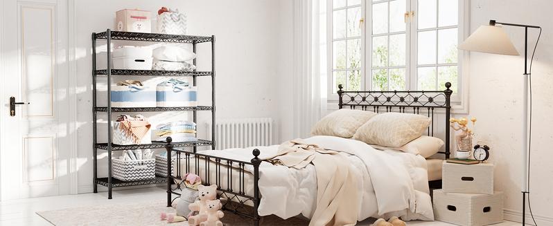 Raybee Furniture Wire Shelving, Metal Shelves for Storage, Adjustable Heavy Duty Storage Rack Pantry Shelf Kitchen Shelving Raybee Furniture Wire Shelving, Metal Shelves for Storage, Adjustable Heavy Duty Storage Rack Pantry Shelf Kitchen Shelving