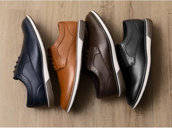 【Live Exclusive】Bruno Marc Men's Wide Fit Casual Dress Sneakers