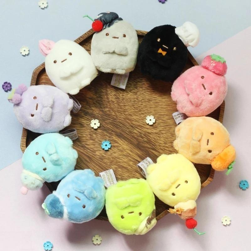 Sumikko Gurashi 10th Anniversary Plush Keychain Cute Stuffed Toy Bag Pendant Charm Gift for Kids & Fans