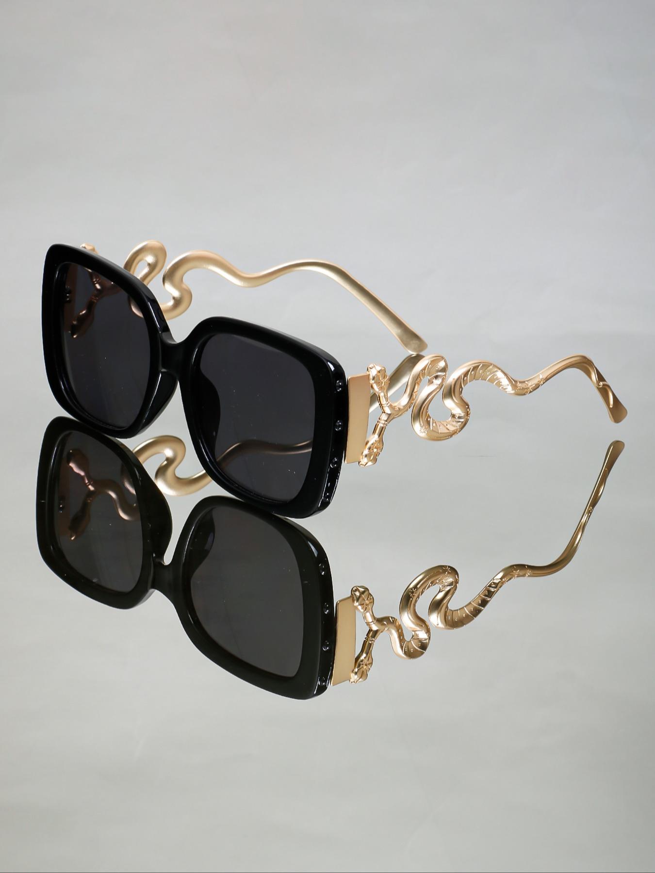 Punk Style Snake Design Sunglasses, Vintage Gothic Sunglasses for Everyday Use, Fashion Accessories for Outdoor Activities