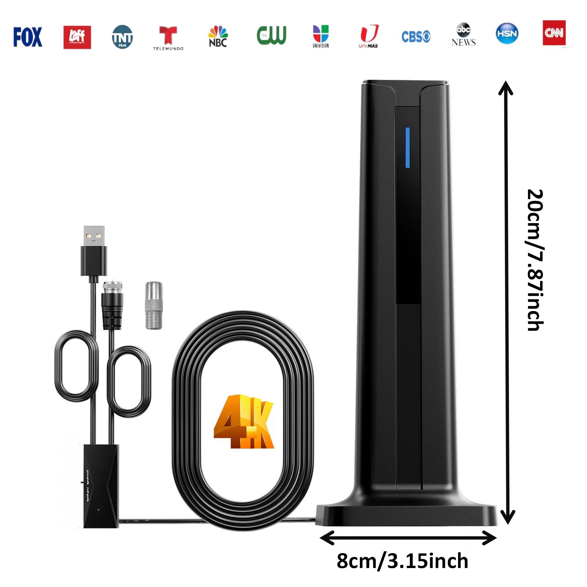 Long Range TV Antenna 2026 Model, No Internet Needed, Free Cable TV Fees, Compatible with Smart & Old Tvs, Ideal for Towns & Villages