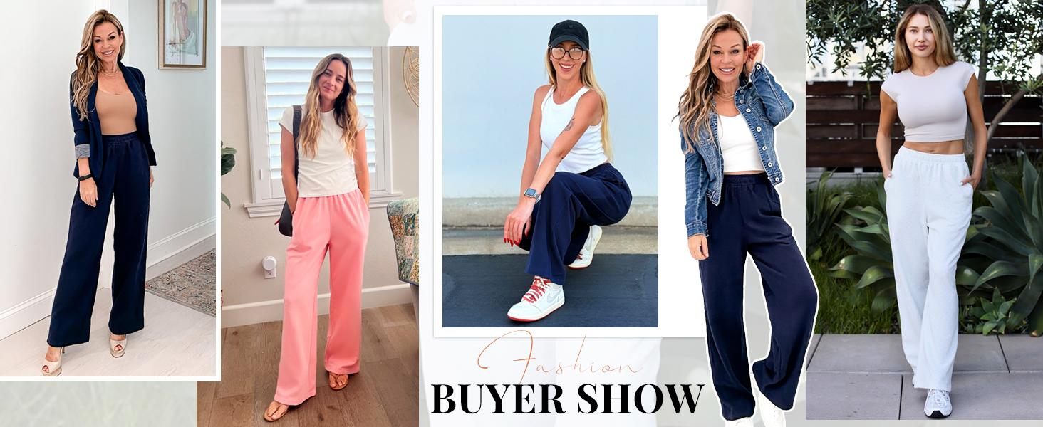 Wide Leg Sweatpants Women Low Rise Fleece Sweat Pants Fall Clothes 2025 Teen Girl Baggy Jogger Sweatpant with Pockets Wide Leg Sweatpants Women Low Rise Fleece Sweat Pants Fall Clothes 2025 Teen Girl Baggy Jogger Sweatpant with Pockets