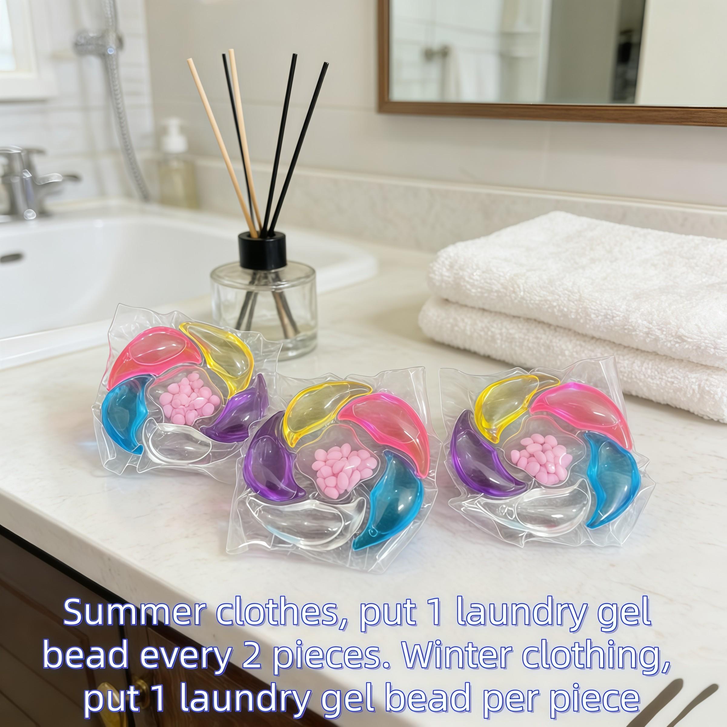 Laundry Detergent Balls, Long-Lasting Scent, Home Use & Travel Friendly, 400g/650g/800g/bucket Options, Clean & Fragrant