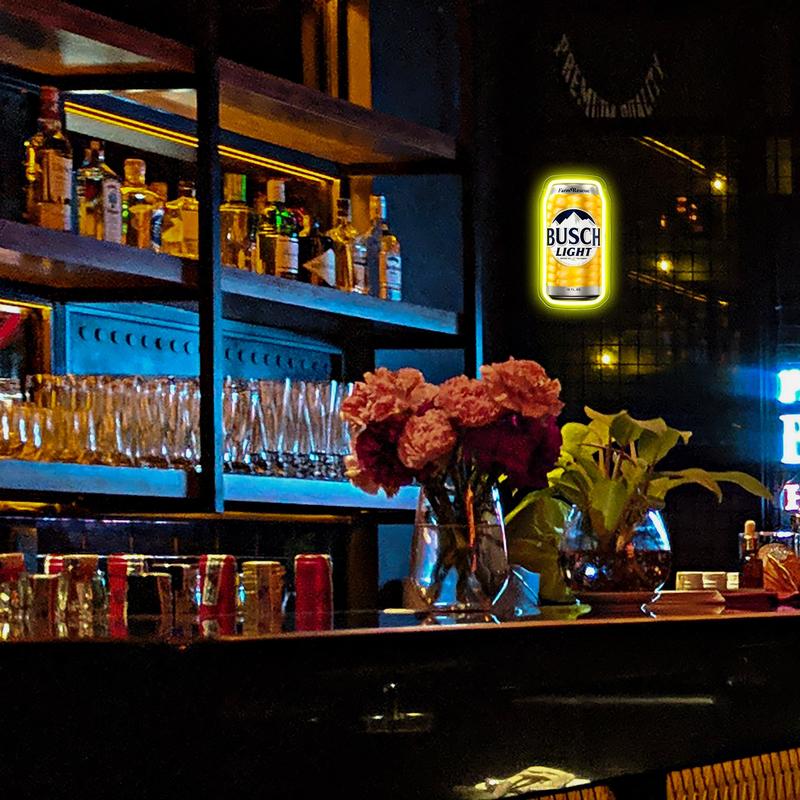 Busch corn Beer Led Neon Sign for Wall Decor, Neon Lights for Bedroom Led Signs Suitable for Man Cave Bar Pub Restaurant Christmas Birthday Party Gift Led Art Wall