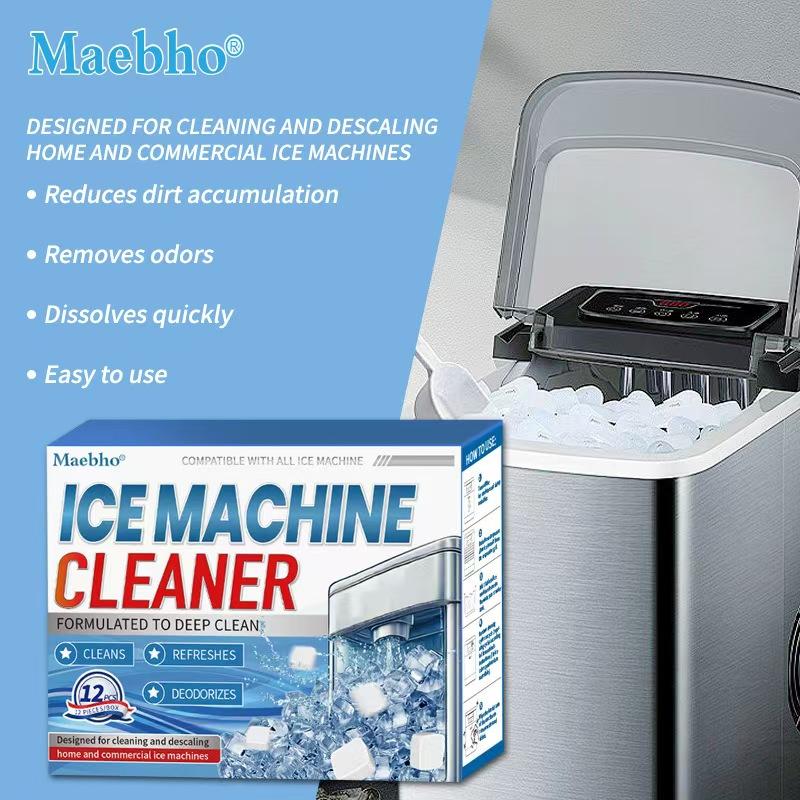 Newly packaged AGICEA 12-piece ice maker cleaner descaling agent, upgraded formula, suitable for household ice maker cleaner, ice machine cleaner