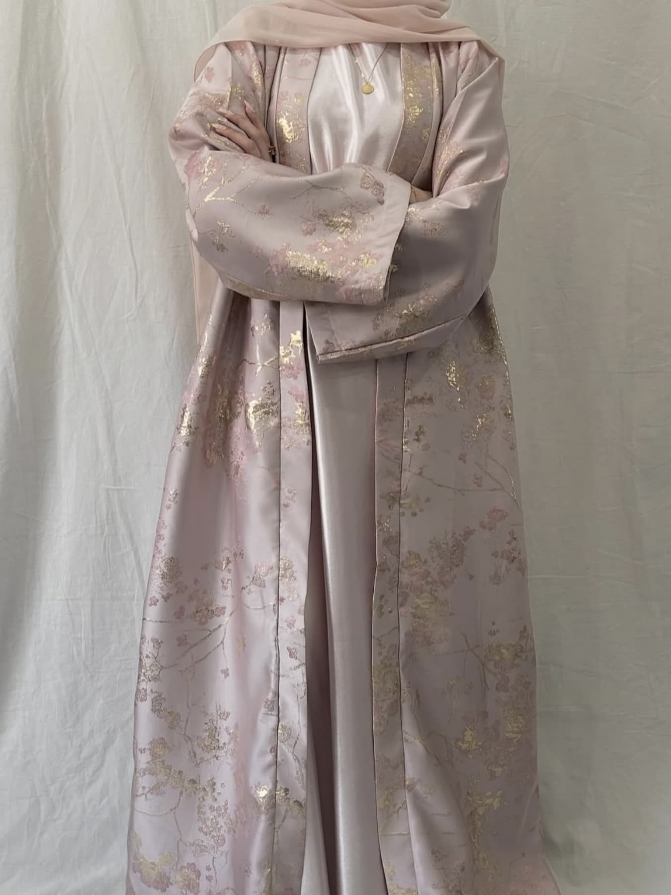 Women's Modest Long Robe Dress, Elegant Floral Pattern, Comfortable & Stylish Design, Perfect for Daily Wear & Special Occasions, Classy Modest Dresses, Muslim Dress, Muslim Outfits