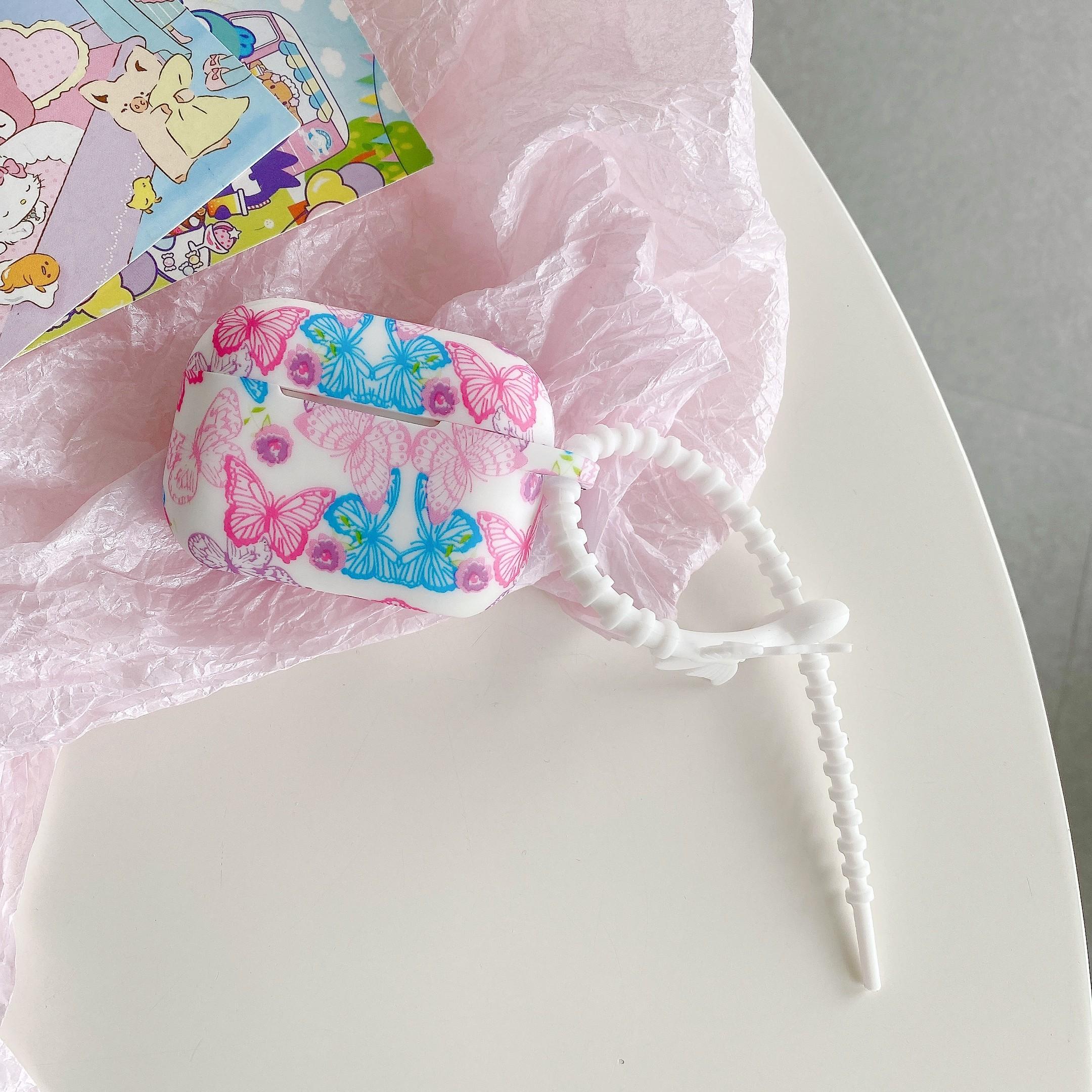 Irregular Butterfly Flowers for Apple Airpods Pro 2 Earphone Case Protector Silicone Wireless Earphone for Airpods 1 2 3 Cases