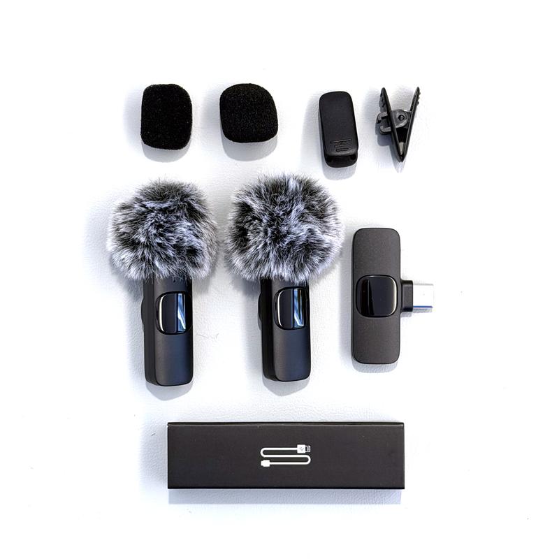 Dual Sound Mini Mics for iPhone, Android & iPad – Portable Audio Device for Smooth Voice Pickup and Effortless Content Creation