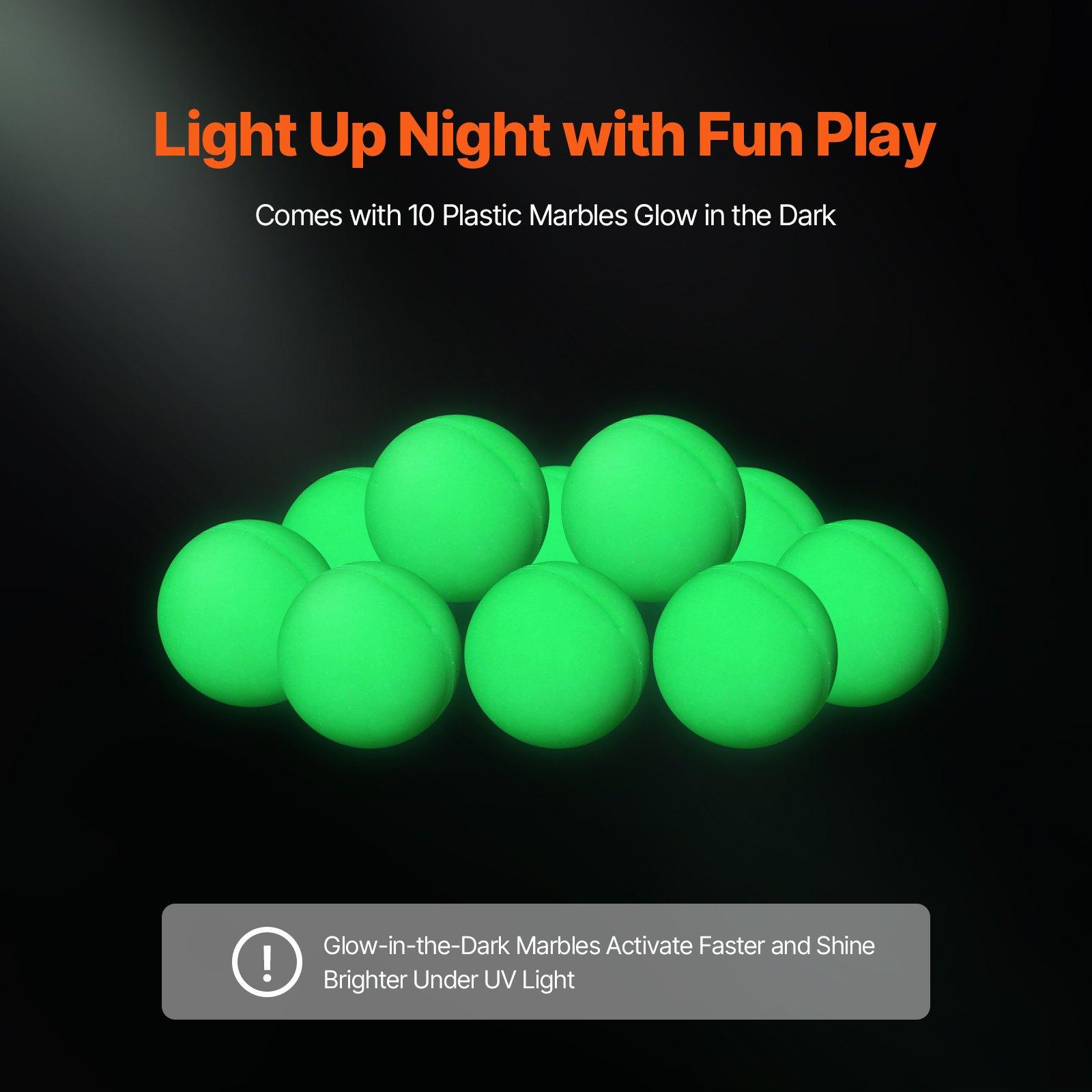 VEVOR Marble Run Set, 110 Piece Marble Maze Building Block Brain Game, with 10 Glow in the Dark Marbles + 20 Glass Marbles, Educational Learning Race Track STEM Toys, for Kids, Boys, Girls Ages 3 +