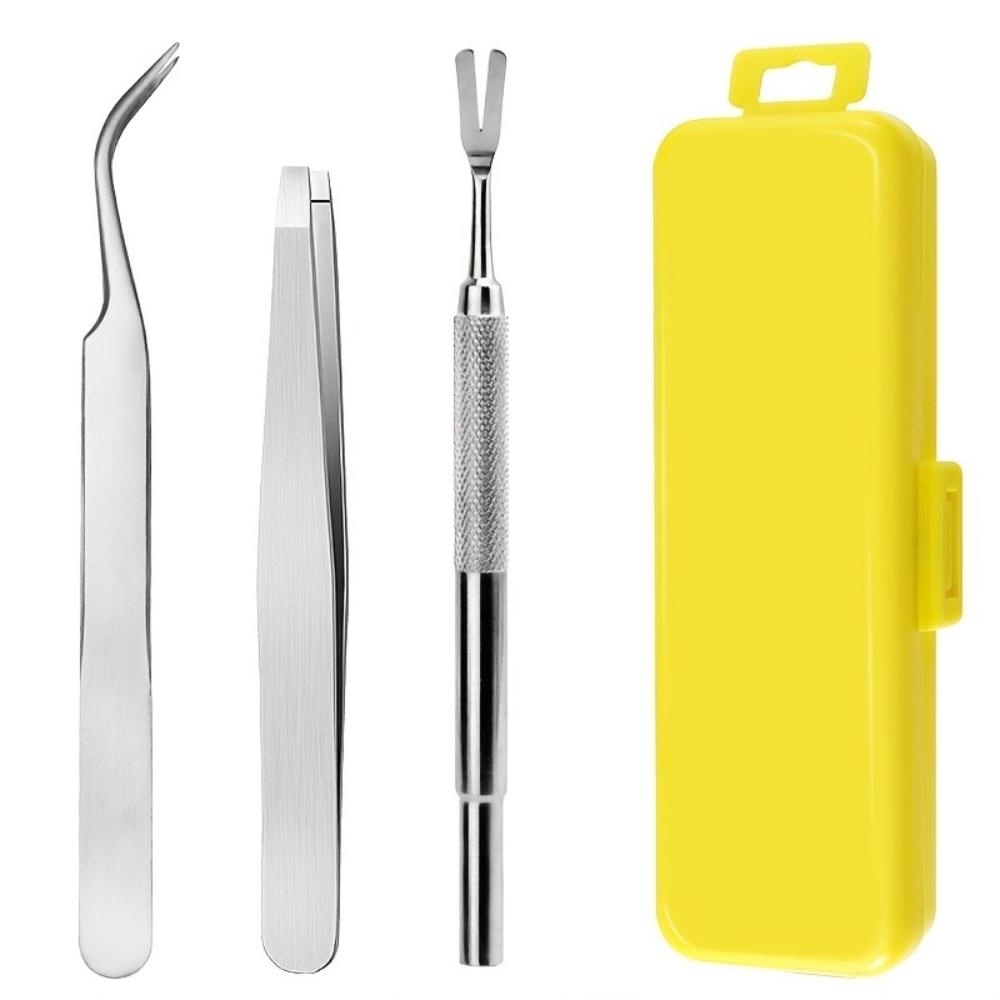 Stainless Steel Pet Grooming Kit, Flea Removal Comb Set, Portable Washable Pet Care Tools, Ideal for Long and Short Hair Cats and Dogs