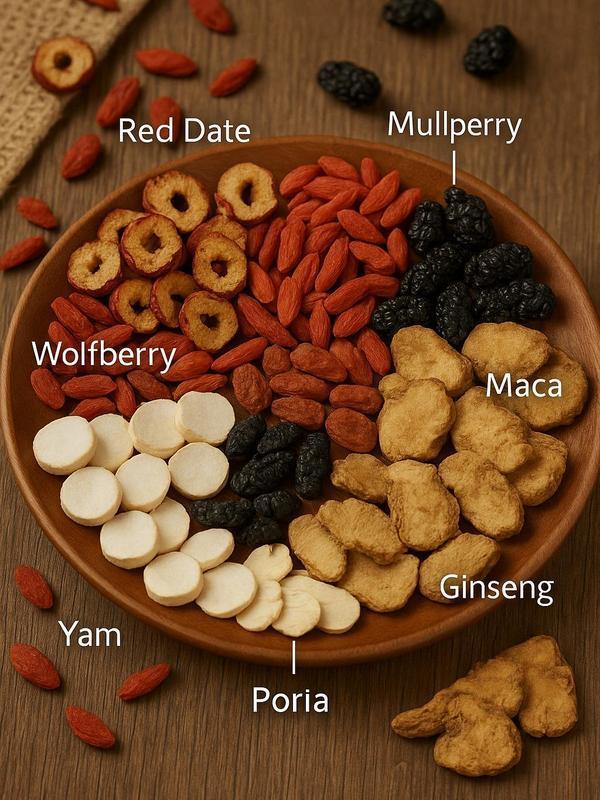 Organic Ginseng Kidney Cleansing Tea Natural Herbal Formula Health Tea for Men & Women Ginseng Eight Treasure Tea Traditional Chinese Kidney Wellness Tonic 30 Bags